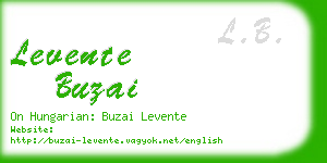 levente buzai business card